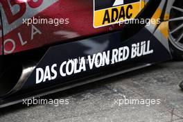 24.10.2008 Hockenheim, Germany,  The car of Martin Tomczyk (GER), Audi Sport Team Abt Sportsline, Audi A4 DTM received new branding of the Cola of Red Bull. - DTM 2008 at Hockenheimring, Germany