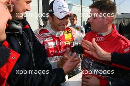 25.10.2008 Hockenheim, Germany,  Timo Scheider (GER), Audi Sport Team Abt, Portrait, with his team - DTM 2008 at Hockenheimring, Germany