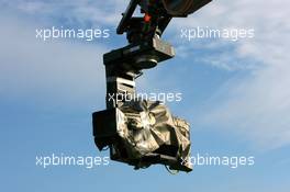 25.10.2008 Hockenheim, Germany,  crane cam in the hairpin - DTM 2008 at Hockenheimring, Germany