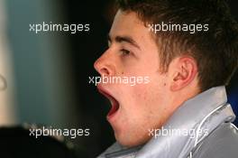 25.10.2008 Hockenheim, Germany,  Paul di Resta (GBR), Team HWA AMG Mercedes, Portrait, yawning - DTM 2008 at Hockenheimring, Germany