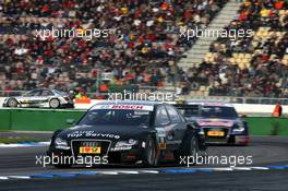 26.10.2008 Hockenheim, Germany,  Timo Scheider (GER), Audi Sport Team Abt, Audi A4 DTM, leads Mattias Ekström (SWE), Audi Sport Team Abt Sportsline, Audi A4 DTM - DTM 2008 at Hockenheimring, Germany