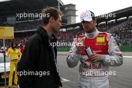 26.10.2008 Hockenheim, Germany,  (right) Martin Tomczyk (GER), Audi Sport Team Abt Sportsline, Audi A4 DTM with his brother and manager. - DTM 2008 at Hockenheimring, Germany