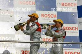 26.10.2008 Hockenheim, Germany,  Timo Scheider (GER), Audi Sport Team Abt, Audi A4 DTM, Mattias Ekstroem (SWE), Audi Sport Team Abt Sportsline, Audi A4 DTM - DTM 2008 at Hockenheimring, Germany