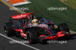 14.03.2008 Melbourne, Australia,  Lewis Hamilton (GBR), McLaren Mercedes - Formula 1 World Championship, Rd 1, Australian Grand Prix, Friday Practice