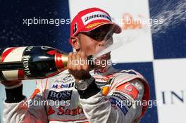 16.03.2008 Melbourne, Australia,  Lewis Hamilton (GBR), McLaren Mercedes - Formula 1 World Championship, Rd 1, Australian Grand Prix, Sunday Podium