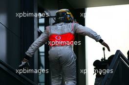 16.03.2008 Melbourne, Australia,  Winner, 1st, Lewis Hamilton (GBR), McLaren Mercedes - Formula 1 World Championship, Rd 1, Australian Grand Prix, Sunday Podium