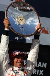 16.03.2008 Melbourne, Australia,  Lewis Hamilton (GBR), McLaren Mercedes - Formula 1 World Championship, Rd 1, Australian Grand Prix, Sunday Podium