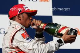 16.03.2008 Melbourne, Australia,  Lewis Hamilton (GBR), McLaren Mercedes - Formula 1 World Championship, Rd 1, Australian Grand Prix, Sunday Podium