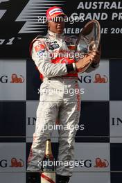 16.03.2008 Melbourne, Australia,  Lewis Hamilton (GBR), McLaren Mercedes - Formula 1 World Championship, Rd 1, Australian Grand Prix, Sunday Podium