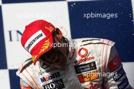 16.03.2008 Melbourne, Australia,  Lewis Hamilton (GBR), McLaren Mercedes - Formula 1 World Championship, Rd 1, Australian Grand Prix, Sunday Podium