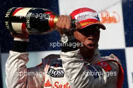 16.03.2008 Melbourne, Australia,  Lewis Hamilton (GBR), McLaren Mercedes - Formula 1 World Championship, Rd 1, Australian Grand Prix, Sunday Podium