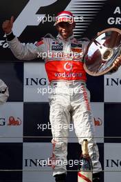 16.03.2008 Melbourne, Australia,  Lewis Hamilton (GBR), McLaren Mercedes - Formula 1 World Championship, Rd 1, Australian Grand Prix, Sunday Podium