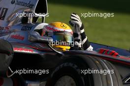 16.03.2008 Melbourne, Australia,  Lewis Hamilton (GBR), McLaren Mercedes - Formula 1 World Championship, Rd 1, Australian Grand Prix, Sunday Race