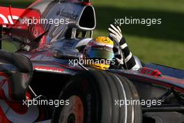 16.03.2008 Melbourne, Australia,  Lewis Hamilton (GBR), McLaren Mercedes - Formula 1 World Championship, Rd 1, Australian Grand Prix, Sunday Race