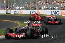 16.03.2008 Melbourne, Australia,  Lewis Hamilton (GBR), McLaren Mercedes, MP4-23 - Formula 1 World Championship, Rd 1, Australian Grand Prix, Sunday Race