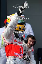 15.03.2008 Melbourne, Australia,  1st, Pole Position, Lewis Hamilton (GBR), McLaren Mercedes - Formula 1 World Championship, Rd 1, Australian Grand Prix, Saturday Qualifying