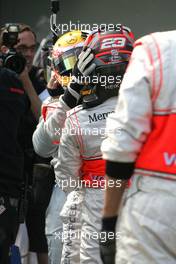 15.03.2008 Melbourne, Australia,  Lewis Hamilton (GBR), McLaren Mercedes, Heikki Kovalainen (FIN), McLaren Mercedes - Formula 1 World Championship, Rd 1, Australian Grand Prix, Saturday Qualifying