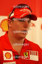 13.03.2008 Melbourne, Australia,  Kimi Raikkonen (FIN), Räikkönen, Scuderia Ferrari -, Shell Press Conference, Formula 1 World Championship, Rd 1, Australian Grand Prix, Thursday