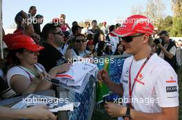 13.03.2008 Melbourne, Australia,  Heikki Kovalainen (FIN), McLaren Mercedes - Formula 1 World Championship, Rd 1, Australian Grand Prix, Thursday