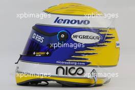 13.03.2008 Melbourne, Australia,  Nico Rosberg (GER), WilliamsF1 Team, helmet - Formula 1 World Championship, Rd 1, Australian Grand Prix, Thursday