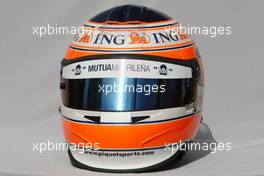 13.03.2008 Melbourne, Australia,  Nelson Piquet Jr (BRA), Renault F1 Team, helmet - Formula 1 World Championship, Rd 1, Australian Grand Prix, Thursday