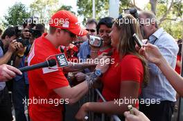 13.03.2008 Melbourne, Australia,  Kimi Raikkonen (FIN), Räikkönen, Scuderia Ferrari - Shell Press Conference, Formula 1 World Championship, Rd 1, Australian Grand Prix, Thursday