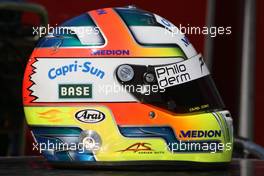 13.03.2008 Melbourne, Australia,  Adrian Sutil (GER), Force India F1 Team, helmet - Formula 1 World Championship, Rd 1, Australian Grand Prix, Thursday