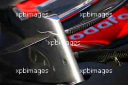 13.03.2008 Melbourne, Australia,  McLaren Front wing detail - Formula 1 World Championship, Rd 1, Australian Grand Prix, Thursday