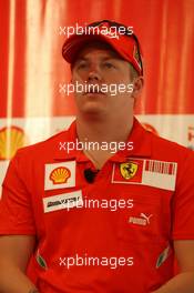 13.03.2008 Melbourne, Australia,  Kimi Raikkonen (FIN), Räikkönen, Scuderia Ferrari -, Shell Press Conference, Formula 1 World Championship, Rd 1, Australian Grand Prix, Thursday