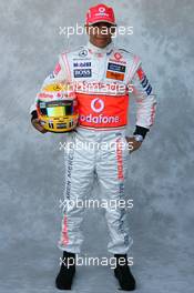 13.03.2008 Melbourne, Australia,  Lewis Hamilton (GBR), McLaren Mercedes - Season Portrait Shooting 2008 - Formula 1 World Championship, Rd 1, Australian Grand Prix, Thursday