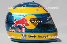13.03.2008 Melbourne, Australia,  Sebastian Bourdais (FRA), Scuderia Toro Rosso, helmet - Formula 1 World Championship, Rd 1, Australian Grand Prix, Thursday