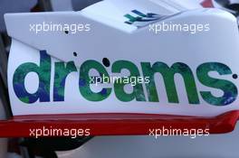 13.03.2008 Melbourne, Australia,  Honda RA108 front wing detail - Formula 1 World Championship, Rd 1, Australian Grand Prix, Thursday