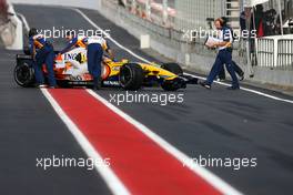 01.02.2008 Barcelona, Spain,  Nelson Piquet Jr (BRA), Renault F1 Team, R28 - Formula 1 Testing, Barcelona