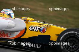 01.02.2008 Barcelona, Spain,  Fernando Alonso (ESP), Renault F1 Team, R28 - Formula 1 Testing, Barcelona