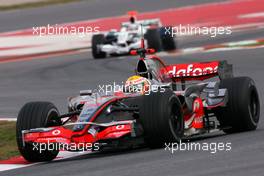 01.02.2008 Barcelona, Spain,  Lewis Hamilton (GBR), McLaren Mercedes, MP4-23 - Formula 1 Testing, Barcelona