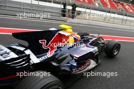 01.02.2008 Barcelona, Spain,  Mark Webber (AUS), Red Bull Racing, RB4 - Formula 1 Testing, Barcelona