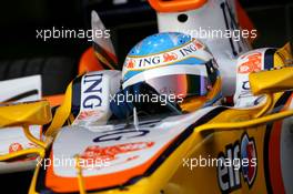 01.02.2008 Barcelona, Spain,  Fernando Alonso (ESP), Renault F1 Team, R28 - Formula 1 Testing, Barcelona