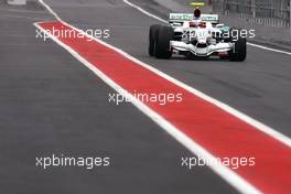 01.02.2008 Barcelona, Spain,  Rubens Barrichello (BRA), Honda Racing F1 Team, RA108  - Formula 1 Testing, Barcelona