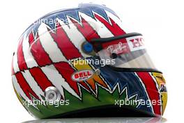 02.02.2008 Barcelona, Spain,  Helmet of Alexander Wurz (AUT), Test Driver, Honda Racing F1 Team - Formula 1 Testing, Barcelona