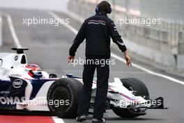 02.02.2008 Barcelona, Spain,  Robert Kubica (POL), BMW Sauber F1 Team - Formula 1 Testing, Barcelona