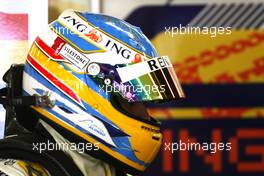 02.02.2008 Barcelona, Spain,  Fernando Alonso (ESP), Renault F1 Team - Formula 1 Testing, Barcelona