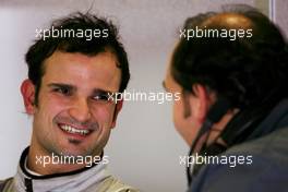 02.02.2008 Barcelona, Spain,  Vitantonio Liuzzi (ITA), Test Driver, Force India F1 Team, Dr Colin Kolles (GER) Force India Team Principal - Formula 1 Testing, Barcelona