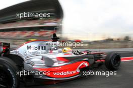 02.02.2008 Barcelona, Spain,  Lewis Hamilton (GBR), McLaren Mercedes, MP4-23 - Formula 1 Testing, Barcelona