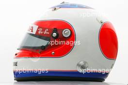 02.02.2008 Barcelona, Spain,  Helmet of Rubens Barrichello (BRA), Honda Racing F1 Team - Formula 1 Testing, Barcelona