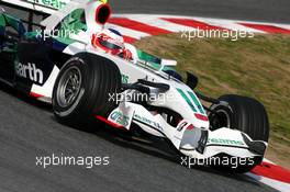 03.02.2008 Barcelona, Spain,  Rubens Barrichello (BRA), Honda Racing F1 Team, RA108 - Formula 1 Testing, Barcelona