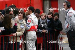 03.02.2008 Barcelona, Spain,  Lewis Hamilton (GBR), McLaren Mercedes - Formula 1 Testing, Barcelona