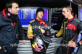 03.02.2008 Barcelona, Spain,  Sebastian Vettel (GER), Scuderia Toro Rosso and Sebastien Bourdais (FRA), Scuderia Toro Rosso - Formula 1 Testing, Barcelona