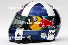 03.02.2008 Barcelona, Spain,  Helmet of David Coulthard (GBR), Red Bull Racing - Formula 1 Testing, Barcelona