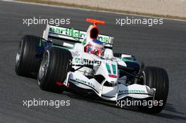 03.02.2008 Barcelona, Spain,  Jenson Button (GBR), Honda Racing F1 Team, RA108 - Formula 1 Testing, Barcelona