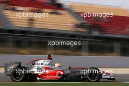 03.02.2008 Barcelona, Spain,  Lewis Hamilton (GBR), McLaren Mercedes, MP4-23 - Formula 1 Testing, Barcelona